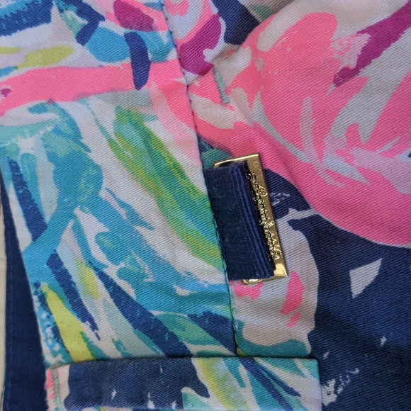 Lilly Pulitzer Callan 5" shorts In Flamenco Beach🦩 - Picture 2 of 5